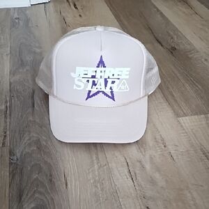 Jeffree Star Cream and Purple Cap